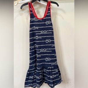 Polo Ralph Lauren Navy & Red Nautical rope dress girls size 6